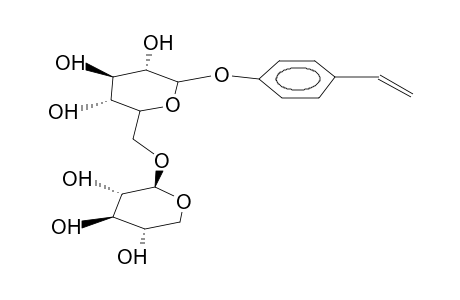 P-HYDROXYSTYRENE 6-O-beta-D-XYLOPYRANOSYL-beta-D-GLUCOPYRANOSIDE