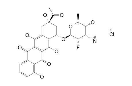 (R)-2'-FLUOROCARMINOMYCIN-HYDROCHLORIDE;7-O-(3-AMINO-2,3,6-TRIDEOXY-2-FLUORO-ALPHA-L-TALOPYRANOSYL)-CARMINOMYCINONE-HYDROCHLORIDE