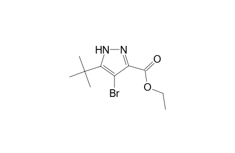 1H-Pyrazole-3-carboxylic acid, 4-bromo-5-(1,1-dimethylethyl)-, ethyl ester