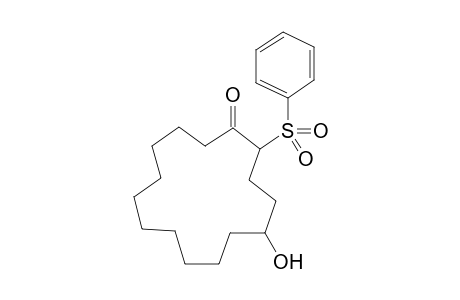5-Hydroxy-2-(phenylsulfonyl)cyclopentadecanone