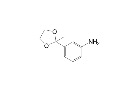 2-(m-aminophenyl)-2-methyl-1,3-dioxolane