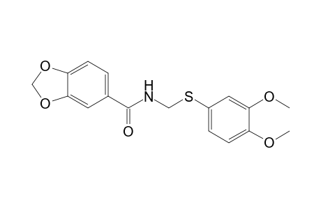 1,3-Benzodioxole-5-carboxamide, N-[[(3,4-dimethoxyphenyl)thio]methyl]-