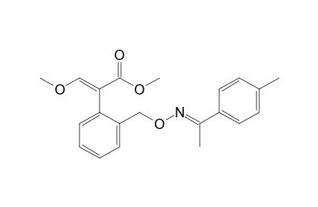 Benzeneacetic acid, alpha-(methoxymethylene)-2-[[[[1-(4-methylphenyl)ethylidene]amino]oxy]methyl]-, methyl ester
