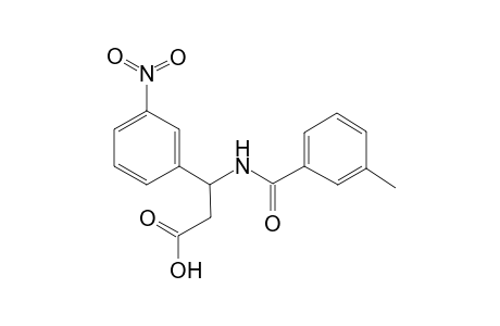 3-(m-toluoylamino)-3-(3-nitrophenyl)propionic acid