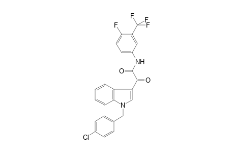 1H-Indole-3-acetamide, 1-[(4-chlorophenyl)methyl]-N-[4-fluoro-3-(trifluoromethyl)phenyl]-.alpha.-oxo-