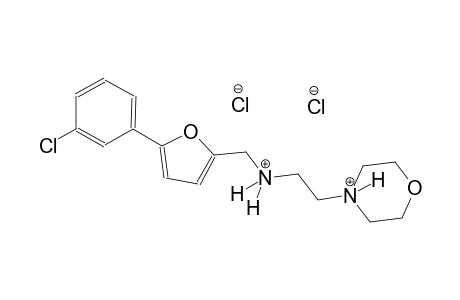 morpholinium, 4-[2-[[[5-(3-chlorophenyl)-2-furanyl]methyl]ammonio]ethyl]-, dichloride