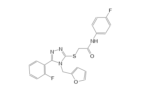N-(4-fluorophenyl)-2-{[5-(2-fluorophenyl)-4-(2-furylmethyl)-4H-1,2,4-triazol-3-yl]sulfanyl}acetamide