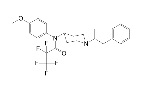 N-4-Methoxyphenyl-N-[1-(1-phenylpropan-2-yl)piperidin-4-yl]pentafluoropropanamide