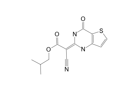 ISOBUTYL-2-CYANO-2-(1,2,3,4-TETRAHYDRO-4-OXOTHIENO-[3,2-D]-PYRIDIN-2-YLIDENE)-ACETATE