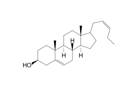 Androst-5-en-3-ol, 17-(2-pentenyl)-, [3.beta.,17(Z)]-