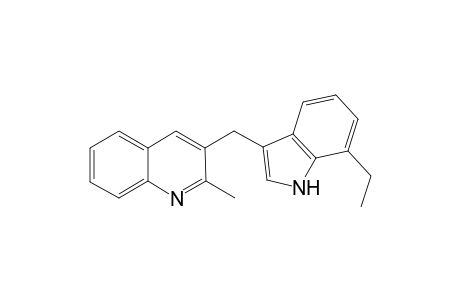 3-((7-ethyl-1H-indol-3-yl)methyl)-2-methylquinoline