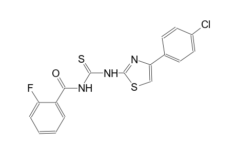 thiourea, N-[4-(4-chlorophenyl)-2-thiazolyl]-N'-(2-fluorobenzoyl)-