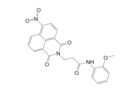 3-(1,3-diketo-6-nitro-benzo[de]isoquinolin-2-yl)-N-(2-methoxyphenyl)propionamide