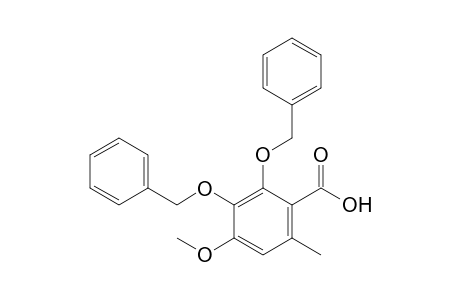 2,3-Dibenzyloxy-4-methoxy-6-methylbenzoic acid