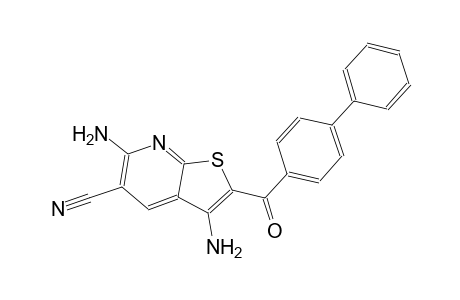 3,6-diamino-2-([1,1'-biphenyl]-4-ylcarbonyl)thieno[2,3-b]pyridine-5-carbonitrile