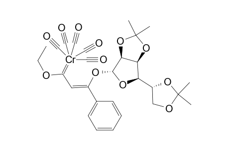 (Z)-Pentacarbonyl [3-(2',3' : 5',6'-di-O-isopropylidene-.alpha.-D-mannofuranosyloxy)-1-ethoxy-3-phenyl-2-propenylidene] chromium