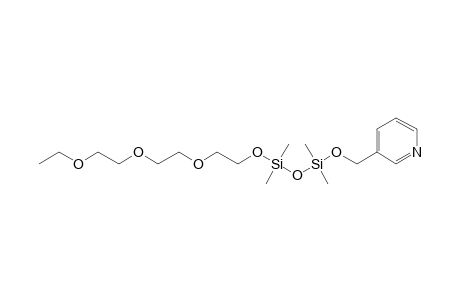 3-(3,3,5,5-Tetramethyl-2,4,6,9,12,15-hexaoxa-3,5-disilaheptadec-1-yl)pyridine