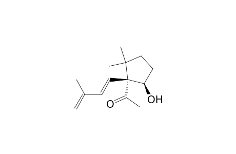 Ethanone, 1-[5-hydroxy-2,2-dimethyl-1-(3-methyl-1,3-butadienyl)cyclopentyl]-, [1.alpha.,1(E),5.alpha.]-
