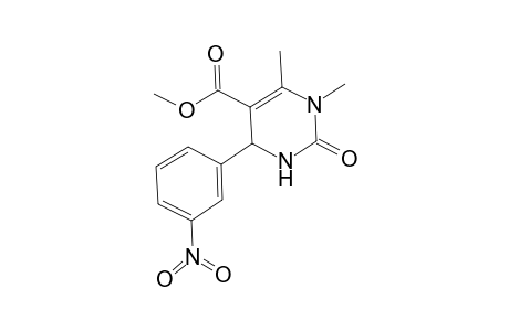 2-keto-3,4-dimethyl-6-(3-nitrophenyl)-1,6-dihydropyrimidine-5-carboxylic acid methyl ester