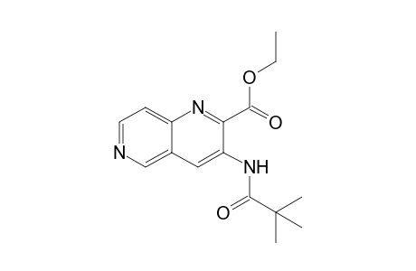 Ethyl 3-[(2,2-dimethylpropanoyl)amino]-1,6-naphthyridine-2-carboxylate