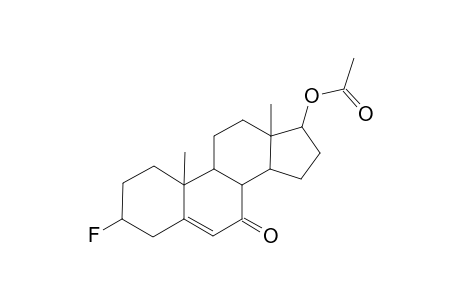 Androst-5-en-7-one, 3.beta.-fluoro-17.beta.-hydroxy-, acetate
