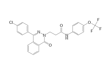 2-Phthalazinepropanamide, 4-(4-chlorophenyl)-1,2-dihydro-1-oxo-N-[4-(trifluoromethoxy)phenyl]-