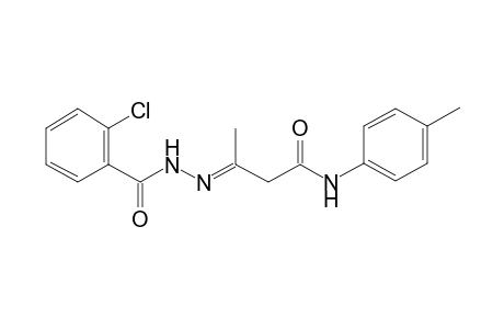 Butanamide, 3-(2-chlorobenzoylhydrazono)-N-(4-methylphenyl)-