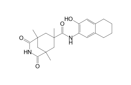 1,5,7-Trimethyl-2,4-dioxo-3-azabicyclo[3.3,1]nonan-7-carboxylic acid (3'-hydroxy-5',6',7',8'-tetrahydronaphthalene-2'-yl)amide