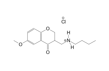 N-[(6-methoxy-4-oxo-3,4-dihydro-2H-chromen-3-yl)methyl]-1-butanaminium chloride