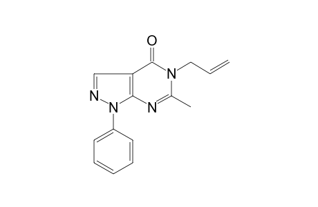 5-Allyl-6-methyl-1-phenyl-1,5-dihydro-4H-pyrazolo[3,4-d]pyrimidin-4-one