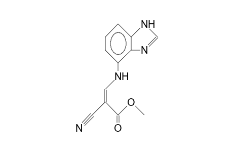Z-3-(4-Benzimidazolyl)amino-2-cyano-prop-2-enoic acid, methyl ester