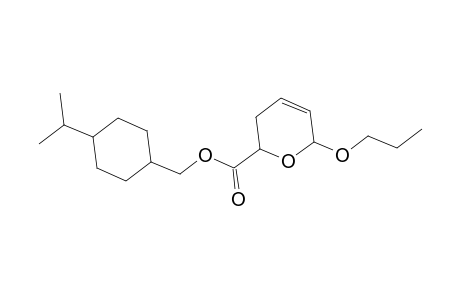 2H-Pyran-2-carboxylic acid, 3,6-dihydro-6-propoxy-, 4-(1-methylethyl)cyclohexyl ester