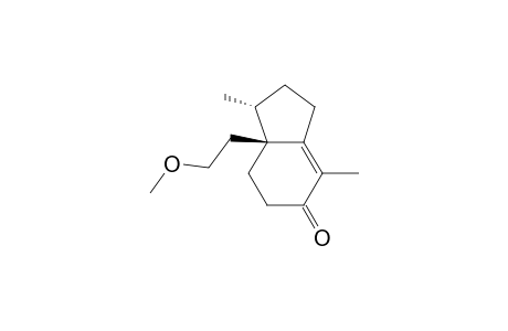 5H-Inden-5-one, 1,2,3,6,7,7a-hexahydro-7a-(2-methoxyethyl)-1,4-dimethyl-, (1R-trans)-
