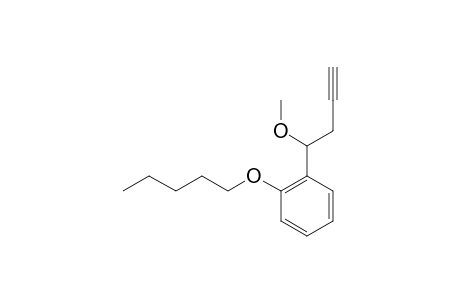 1-(1-METHOXYBUT-3-YNYL)-2-PENTYLOXYBENZENE