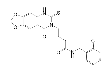 [1,3]dioxolo[4,5-g]quinazoline-7-butanamide, N-[(2-chlorophenyl)methyl]-5,6,7,8-tetrahydro-8-oxo-6-thioxo-