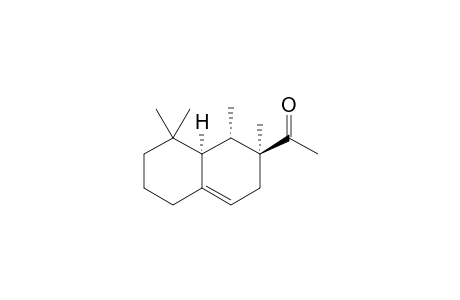 1-[(1S,2S,8aR)-1,2,8,8-tetramethyl-1,3,5,6,7,8a-hexahydronaphthalen-2-yl]ethanone
