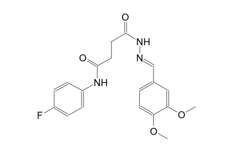 butanoic acid, 4-[(4-fluorophenyl)amino]-4-oxo-, 2-[(E)-(3,4-dimethoxyphenyl)methylidene]hydrazide