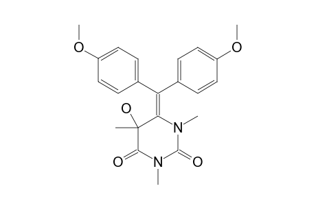 6-[2,2-BIS-(4-METHOXYPHENYL)-VINYL]-5-HYDROXY-1,3,5-TRIMETHYLURACIL