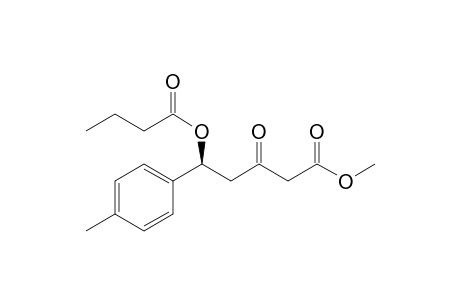 (5S)-Methyl .delta.-butyryloxy-.delta.-(p-methylphenyl)-.beta.-oxopentanoate