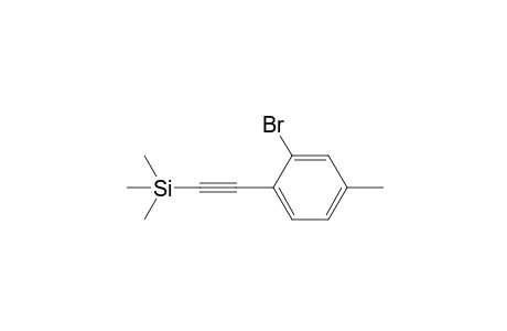 2-Bromo-4-methyl-1-[2'-(trimethylsilyl)ethynyl]-benzene