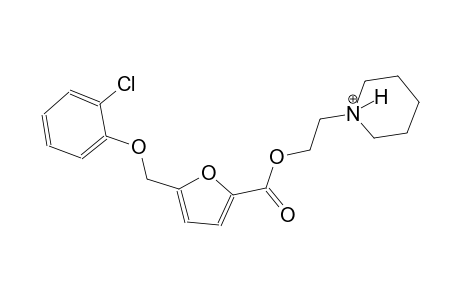 1-[2-({5-[(2-chlorophenoxy)methyl]-2-furoyl}oxy)ethyl]piperidinium