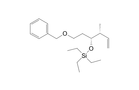 (((3R,4R)-1-(Benzyloxy)-4-methylhex-5-en-3-yl)oxy)triethylsilane