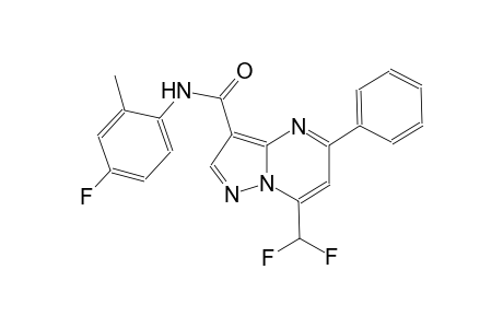 7-(difluoromethyl)-N-(4-fluoro-2-methylphenyl)-5-phenylpyrazolo[1,5-a]pyrimidine-3-carboxamide
