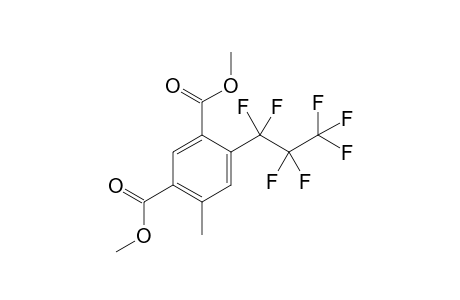 4-(1,1,2,2,3,3,3-heptafluoropropyl)-6-methyl-benzene-1,3-dicarboxylic acid dimethyl ester