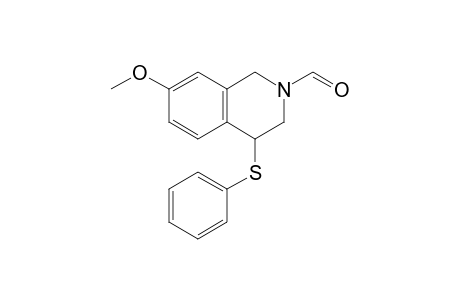 7-Methoxy-4-(phenylthio)-3,4-dihydro-1H-isoquinoline-2-carbaldehyde