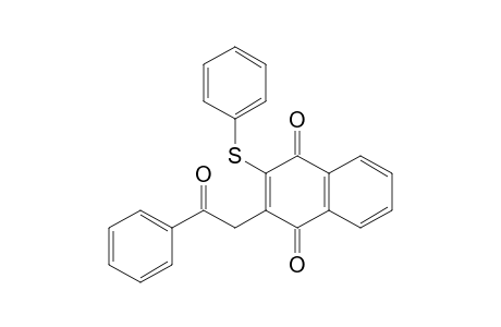 1,4-Naphthalenedione, 2-(2-oxo-2-phenylethyl)-3-(phenylthio)-