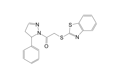 2-{[2-oxo-2-(5-phenyl-4,5-dihydro-1H-pyrazol-1-yl)ethyl]sulfanyl}-1,3-benzothiazole