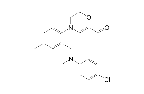 3-Formyl-1-[2-[N'-(4-chlorophenyl)-N'-methylaminomethyl]-4-methylphenyl]tetrahydromorpholine