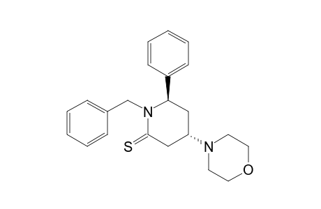TRANS-1-BENZYL-4-(MORPHOLINO)-6-PHEHYLPIPERIDINE-2-THIONE
