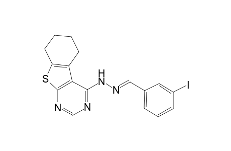 N-[(E)-(3-iodanylphenyl)methylideneamino]-5,6,7,8-tetrahydro-[1]benzothiolo[2,3-d]pyrimidin-4-amine